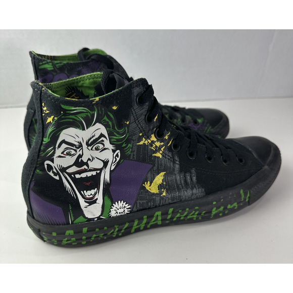 Converse All Star DC Batman THE JOKER Chuck Taylor Shoes Unisex Men's 8 Wo's 10 - Picture 2 of 16